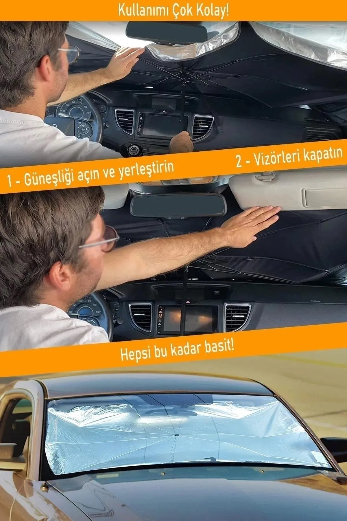 Şemsiye Ön Cam Gölgelik