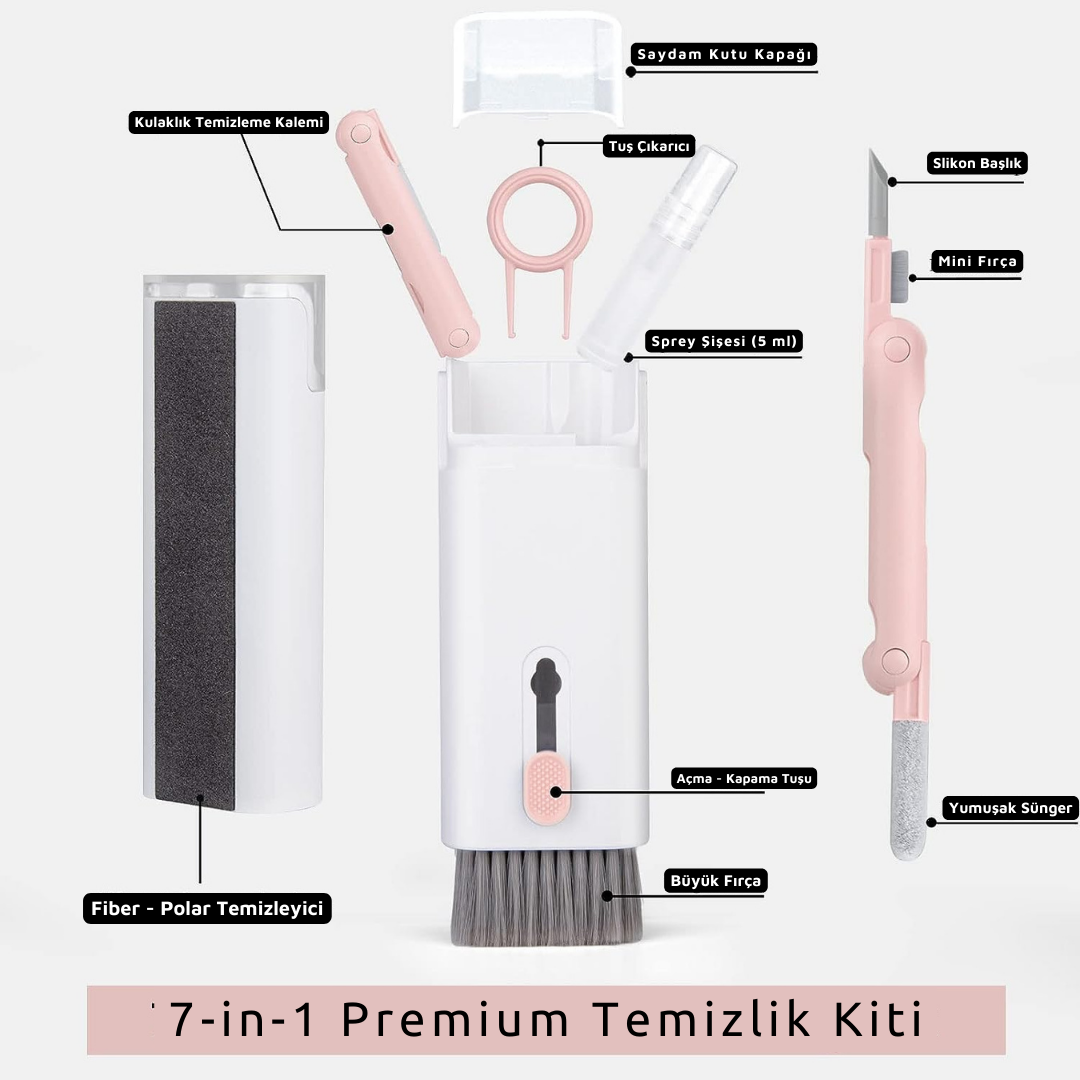 7-in-1 Premium Temizlik Kiti