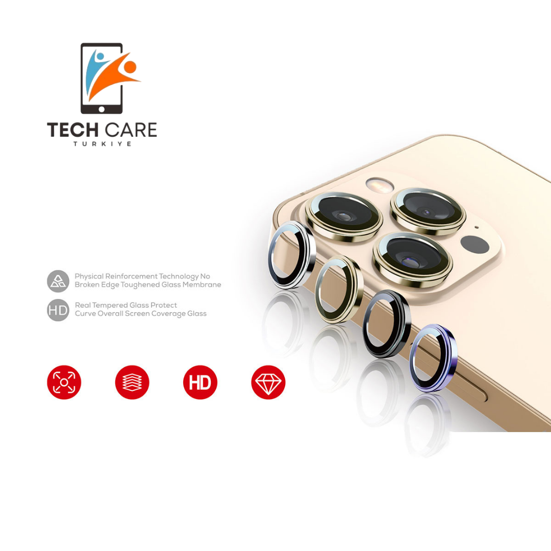 iPhone 15 Pro Premium Safir Anti-Reflective Kamera Lens Koruyucu