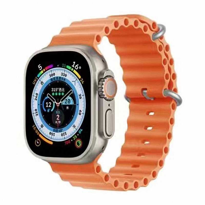 Apple Watch Sydney Serenity Silikon Kordon - Orange