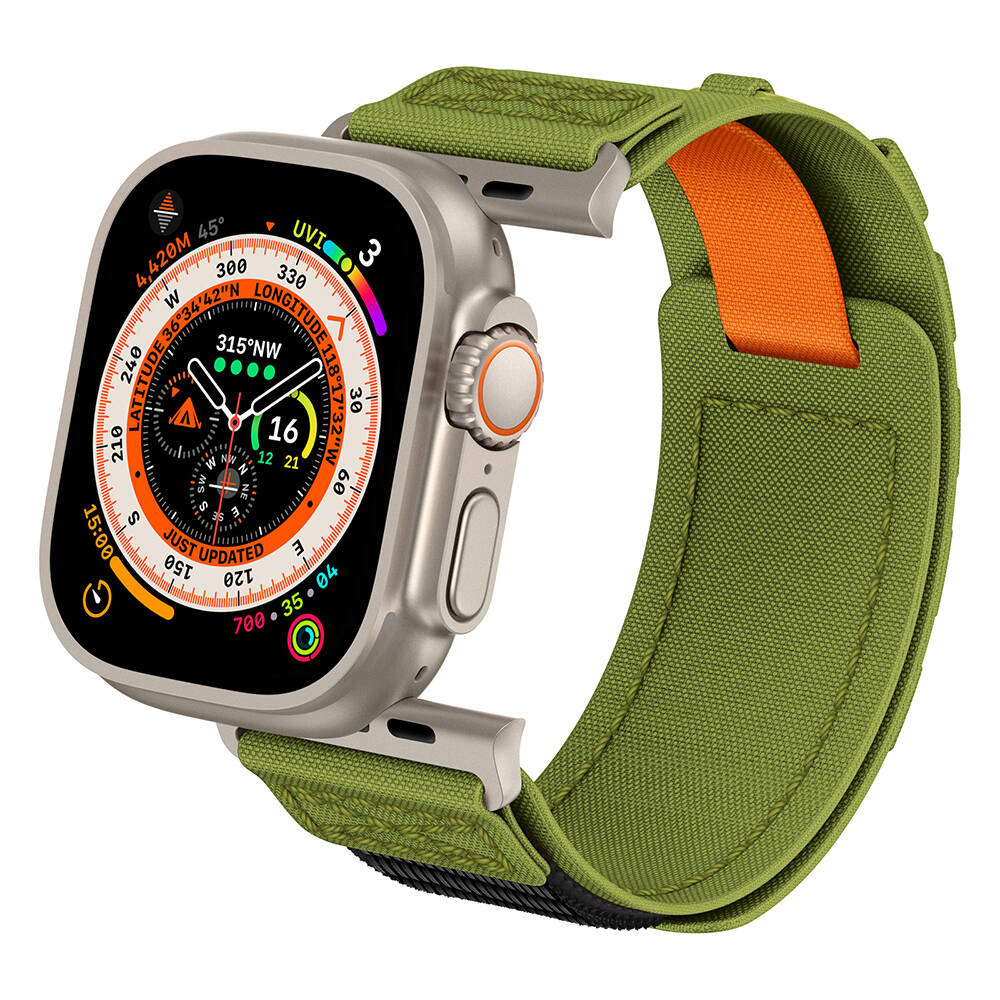 Apple Watch Santorini Breeze Hasır Kordon - Green