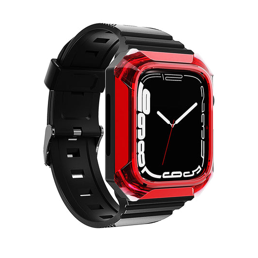 Apple Watch Berlin Shield Kasa Koruyuculu Kordon - Red