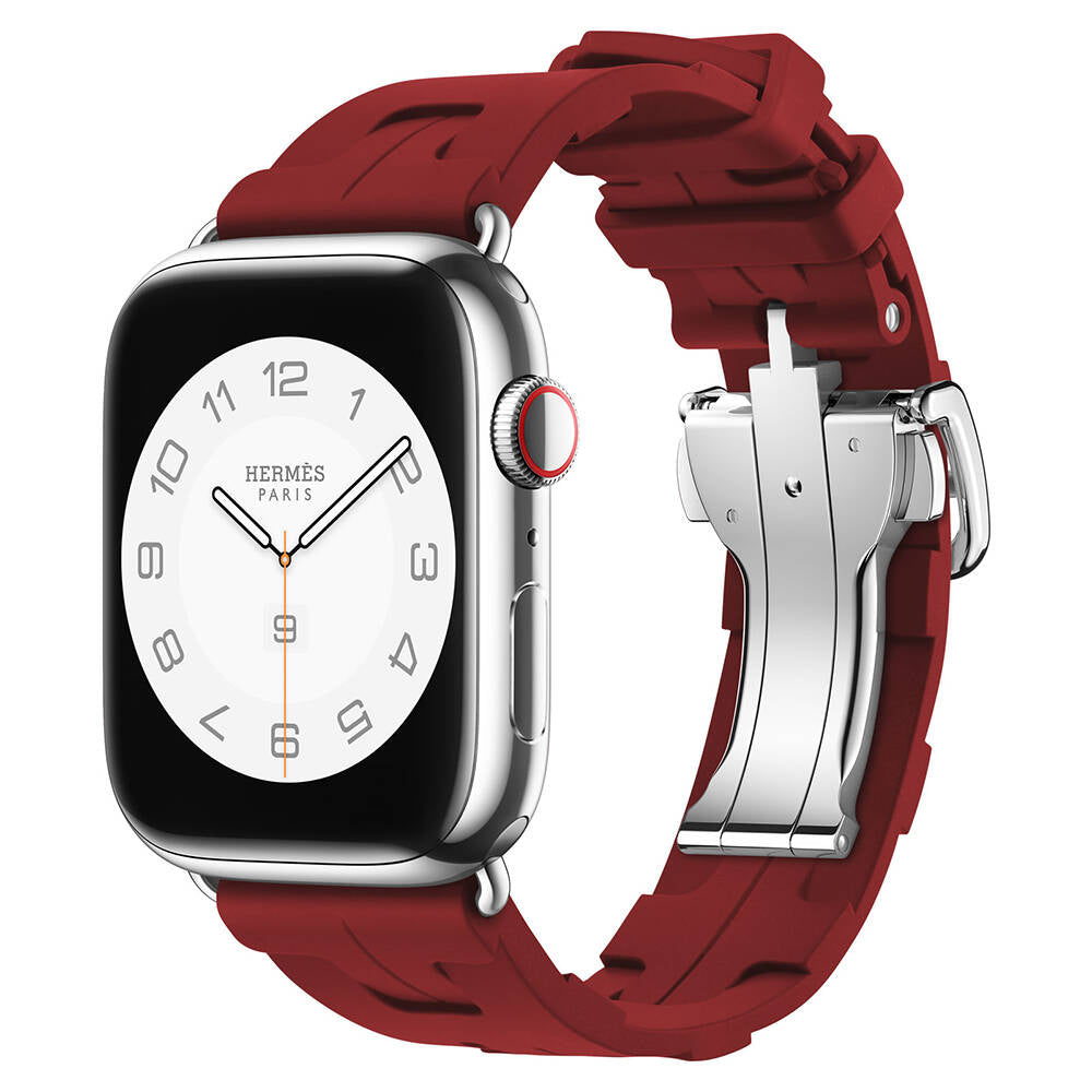 Apple Watch Tokyo Pulse Silikon Kordon - Red