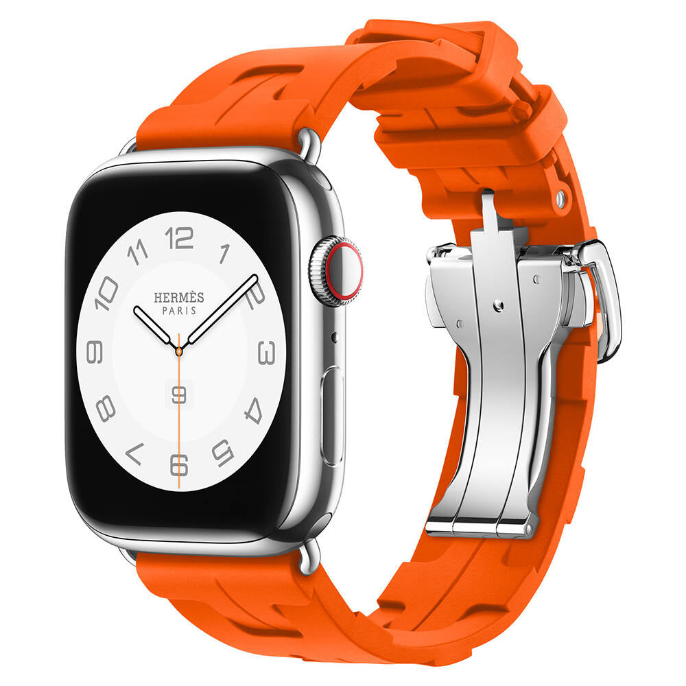 Apple Watch Tokyo Pulse Silikon Kordon - Orange