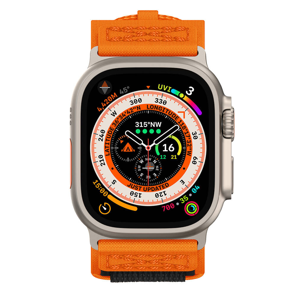 Apple Watch Santorini Breeze Hasır Kordon - Orange