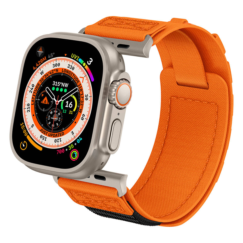 Apple Watch Santorini Breeze Hasır Kordon - Orange