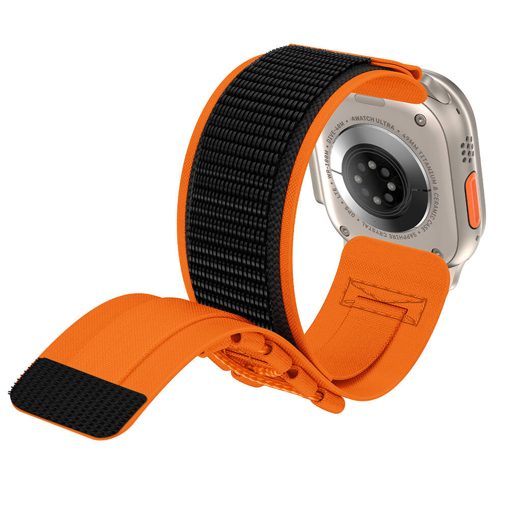 Apple Watch Santorini Breeze Hasır Kordon - Orange