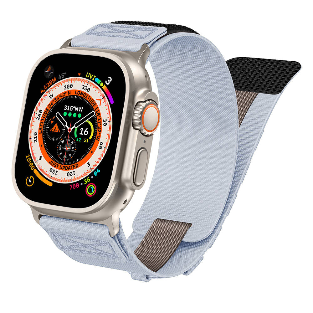 Apple Watch Santorini Breeze Hasır Kordon - Gray