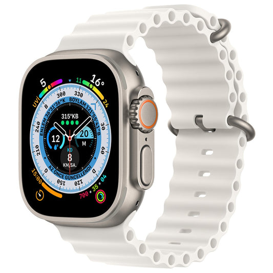 Apple Watch Sydney Serenity Silikon Kordon - White