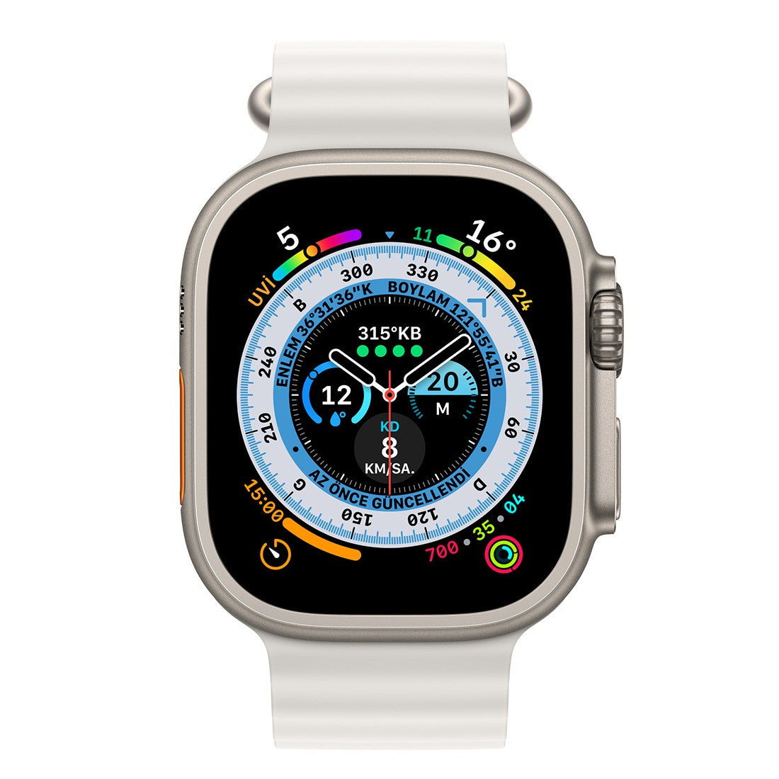 Apple Watch Sydney Serenity Silikon Kordon - White